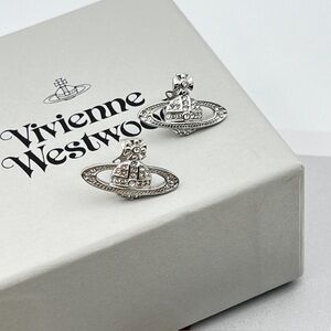 Vivienne Westwood silver planet diamond earrings